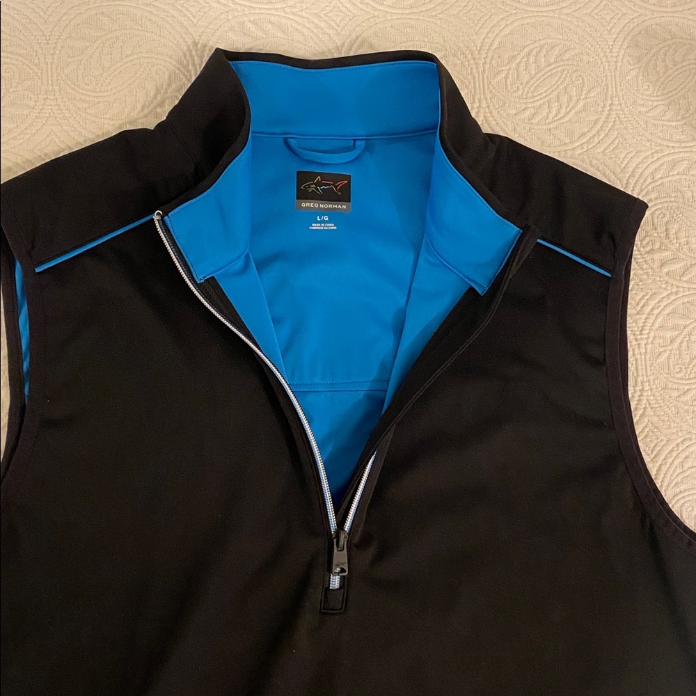 Greg Norman Men's Black Sleeveless Vest